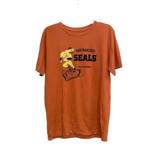 Ebbets Field Flannels - San Francisco Seals T-Shirt size L - Orange/Black NWOT